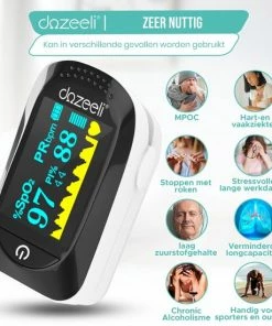 Dozeeli? Saturatiemeter Zuurstofmeter Vinger - Oximeter - FAGG Medische Kwalificatie En Inspectie + CE - NL Handleiding - Opberghoes Koord + Panasonic Batteijen - Wit 15 Dozeeli? Saturatiemeter Zuurstofmeter Vinger - Oximeter - FAGG Medische Kwalificatie En Inspectie + CE - NL Handleiding - Opberghoes Koord + Panasonic Batteijen - Wit -Medisana Sales 550x550 67
