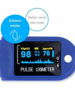 Media Express Oximeter - Saturatiemeter Vinger - Professionele Hartslagmeter - Vinger Zuurstofmeter - Pulse Meter- Vinger - Sensor - Hand - Zuurstofpercentage - Vingertop - Kinderen En Volwassenen - Met Batterijen -Medisana Sales 550x550 97