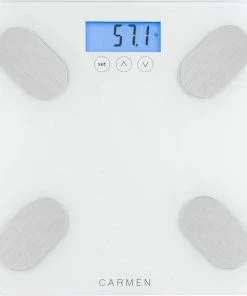Carmen CBS0301W - Personenweegschaal - Weegt Tot 180 KG - Digitaal - Lichaamsanalyse BMI - Geheugen Tot 10 Gebruikers - Wit -Medisana Sales 550x551 5