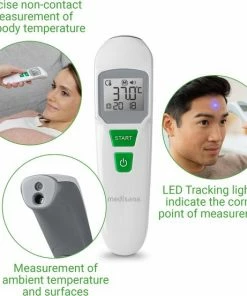 Medisana TM 760 Infrarood Multifunctionele Thermometer - Meet Contactloos Temperatuur Via Voorhoofd - Ook Andere Objecten 18 Medisana TM 760 Infrarood Multifunctionele Thermometer - Meet Contactloos Temperatuur Via Voorhoofd - Ook Andere Objecten -Medisana Sales 550x553 8