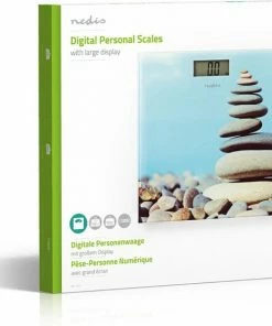 Nedis Personenweegschaal | Digitaal | Stenen | Gehard Glas | Maximaal Weegvermogen: 150 Kg -Medisana Sales 550x561 3