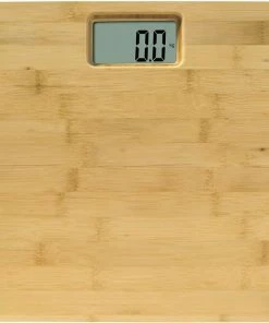 Merkloos Personenweegschaal - Bamboo Natural - Personenweegschaal - Step-on Technologie - Trendy Bamboe -Medisana Sales 550x561 4