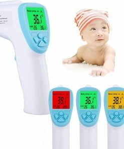 SINJI Infrarood Thermometer - CE Gecertificeerd - Meet Lichaamstemperatuur Contactloos - Voorhoofd - Hygiënisch - LCD Display -Medisana Sales 550x561 7