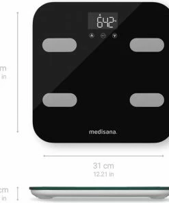 Medisana BS 602 Connect Lichaamsanalyse Weegschaal Met WiFi Zwart -Medisana Sales 550x562 15