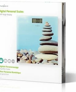 Nedis Personenweegschaal | Digitaal | Stenen | Gehard Glas | Maximaal Weegvermogen: 150 Kg -Medisana Sales 550x569 1