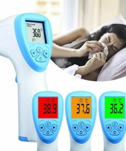 Sinji Infrarood Thermometer ? Contactloos - LCD Display - Laser ? Voorhoofd - Koorts 11 Sinji Infrarood Thermometer ? Contactloos - LCD Display - Laser ? Voorhoofd - Koorts -Medisana Sales 550x574