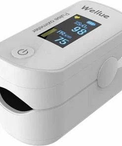 Wellue Saturatiemeter Met Mobiele App - Hartslagmeter - Zuurstofmeter Vinger - Bluetooth - Inclusief Batterijen - Wit - Pulse Oximeter -Medisana Sales 550x582