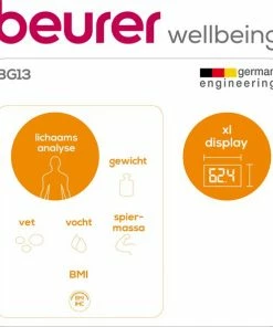 Beurer BG13 - Personenweegschaal Lichaamsanalyse - 150kg - Glas 29 Beurer BG13 - Personenweegschaal Lichaamsanalyse - 150kg - Glas -Medisana Sales 550x595 6