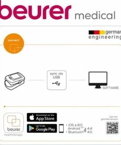 Beurer PO80 - Saturatiemeter/Pulseoximeter - Hartslagmeter - USB Data-overdracht -Medisana Sales 550x595 8