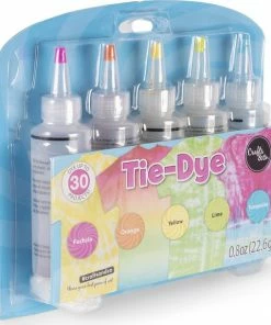 Crafts & Co. Crafts&Co Tie Dye Kit - Textielverf - 5 Knijpflesjes - Kleurenset Pasteltinten -Medisana Sales 550x610