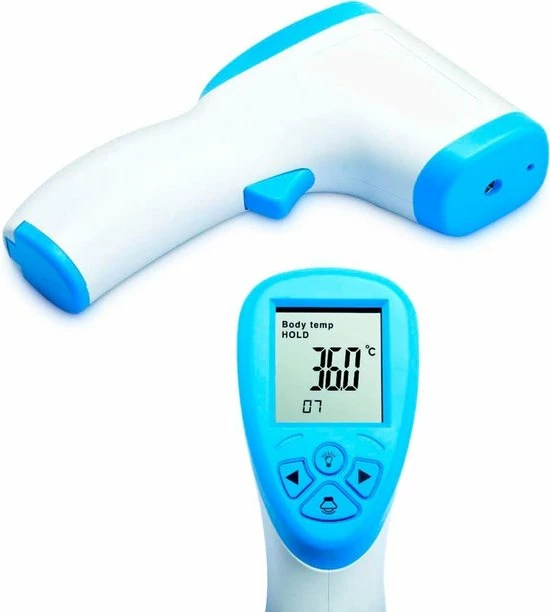 Sinji Infrarood Thermometer ? Contactloos - LCD Display - Laser ? Voorhoofd - Koorts 3 Sinji Infrarood Thermometer ? Contactloos - LCD Display - Laser ? Voorhoofd - Koorts