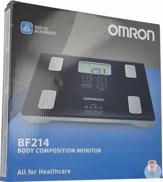 OMRON BF214 Personenweegschaal - Slimme Weegschaal met Lichaamsanalyse - Smart Scale - Klinisch Gevalideerd - Max. 150kg - Zwart OMRON BF214 Personenweegschaal - Slimme Weegschaal Met Lichaamsanalyse - Smart Scale - Klinisch Gevalideerd - Max. 150kg - Zwart -Medisana Sales