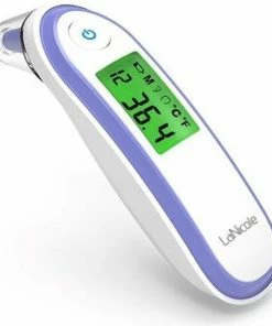 LaNicole-?-Infrarood-oor-voorhoofd-thermometer-Paars-Lichaamsthermometer-Kind-baby-volwassen-koorts
