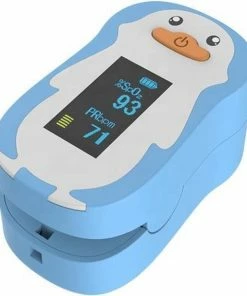 UltraMed Professionele Saturatiemeter Voor Kinderen - Waarschuwingsfunctie - Vinger Zuurstofmeter - Inclusief Batterijen (blauw)