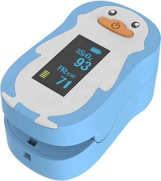 UltraMed Professionele Saturatiemeter Voor Kinderen - Waarschuwingsfunctie - Vinger Zuurstofmeter - Inclusief Batterijen (blauw) 3 UltraMed Professionele Saturatiemeter Voor Kinderen - Waarschuwingsfunctie - Vinger Zuurstofmeter - Inclusief Batterijen (blauw)