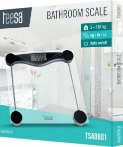 Teesa TSA0801 - Digitale Personenweegschaal, Transparant Glas -Medisana Sales 550x631 2