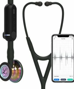 3M Littmann Core Digital Stethoscoop 8572 Regenboog Zwart