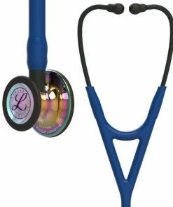 Littmann Cardiology IV, Marineblauwe Slang / High Polish Rainbow Borststuk / Zwarte Steel En Oorbeugel -Medisana Sales 550x645