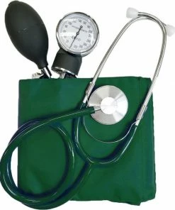 Merkloos Handmatige Bloeddrukmeter Met Stethoscoop Voor Verpleegkundige - Groen - Nurse