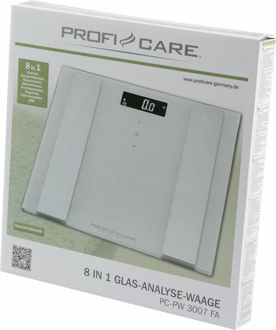 Clatronic ProfiCare PC-PW 3007 FA - 8-in-1 Analyse Weegschaal - Max 180 Kg - Wit 6 Clatronic ProfiCare PC-PW 3007 FA - 8-in-1 Analyse Weegschaal - Max 180 Kg - Wit - Afbeelding 4