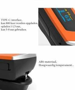 Boxym Saturatiemeter Oplaadbaar- Zuurstofmeter Vinger - Oximeter Met Spo2 - Pulse Oximeter - Oplaadbare Digitale Vingertop Pulsoxymeter - Bloedzuurstofmeter Vinger - Zuurstofmeter - Oranje -Medisana Sales 550x683