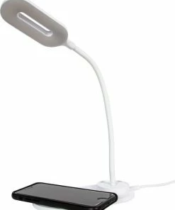 Crafts & Co. LED Bureaulamp Met Telefoonoplader - Wit -Medisana Sales 550x686 1