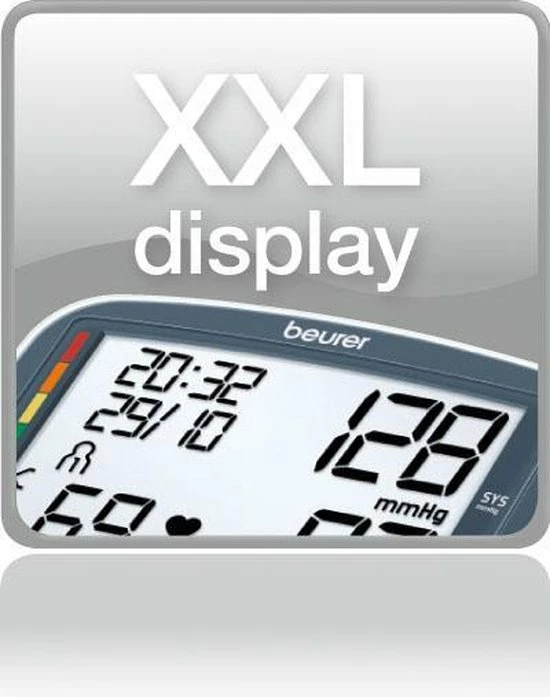 Beurer BM40 - Bloeddrukmeter Bovenarm - XL Display - Hartritmestoornis Herkenning 14 Beurer BM40 - Bloeddrukmeter Bovenarm - XL Display - Hartritmestoornis Herkenning - Afbeelding 12