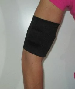 Omnipod-bandjes Effen Zwarte Lycra Armband Van 25/26 Cm Ter Bescherming Van De Omnipod Of Sensor Ivm Diabetes, Geschikt Om Mee Te Zwemmen. Beschermt De Sensor Zoals De Freestyle Libre Of De Omnipod - Armband / Band Voor Om De Arm