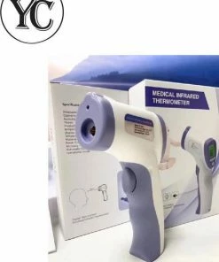 YC Infrarood Thermometer + LCD Display - Contactloos - Lichaam/Voorhoofd Temperatuur Meting - Temperatuurmeter - Red Laser - Omgevingstemperatuur - Baby's - Kinderen - Volwassenen -Medisana Sales 550x760 1