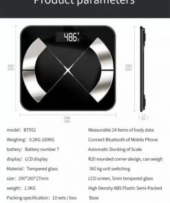 Cosye Bluetooth Personenweegschaal Met Volledige Lichaamsanalyse - Wit -Medisana Sales 550x769