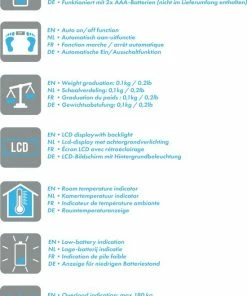 Silvergear Personenweegschaal Met LCD-scherm Wit - Hoge Precisie Tot Op 0,05 Kg - Helder LCD-Scherm - Toont Ook De Kamertemperatuur -Medisana Sales 550x793